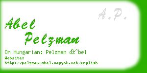 abel pelzman business card